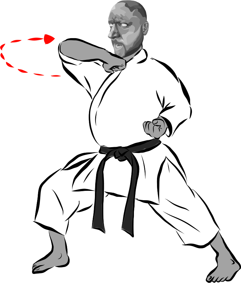Mawashi hiji-ate (Circular Elbow Strike)